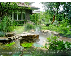排屋别墅花园景观绿化设计